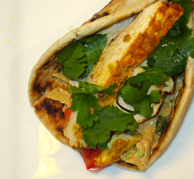 A Real Lunch Treat: Tandoori Chicken Sandwich