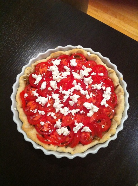 A Gorgeous & Tasty Tomato, Onion & Goat Cheese Tart