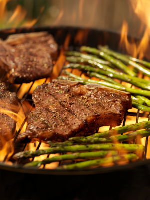 Amazing Porterhouse Steaks with Sweet & Spicy BBQ Sauce