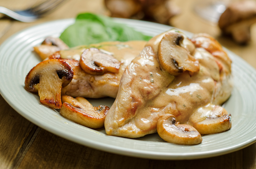 Easy Chicken in Mushroom Cream Sauce