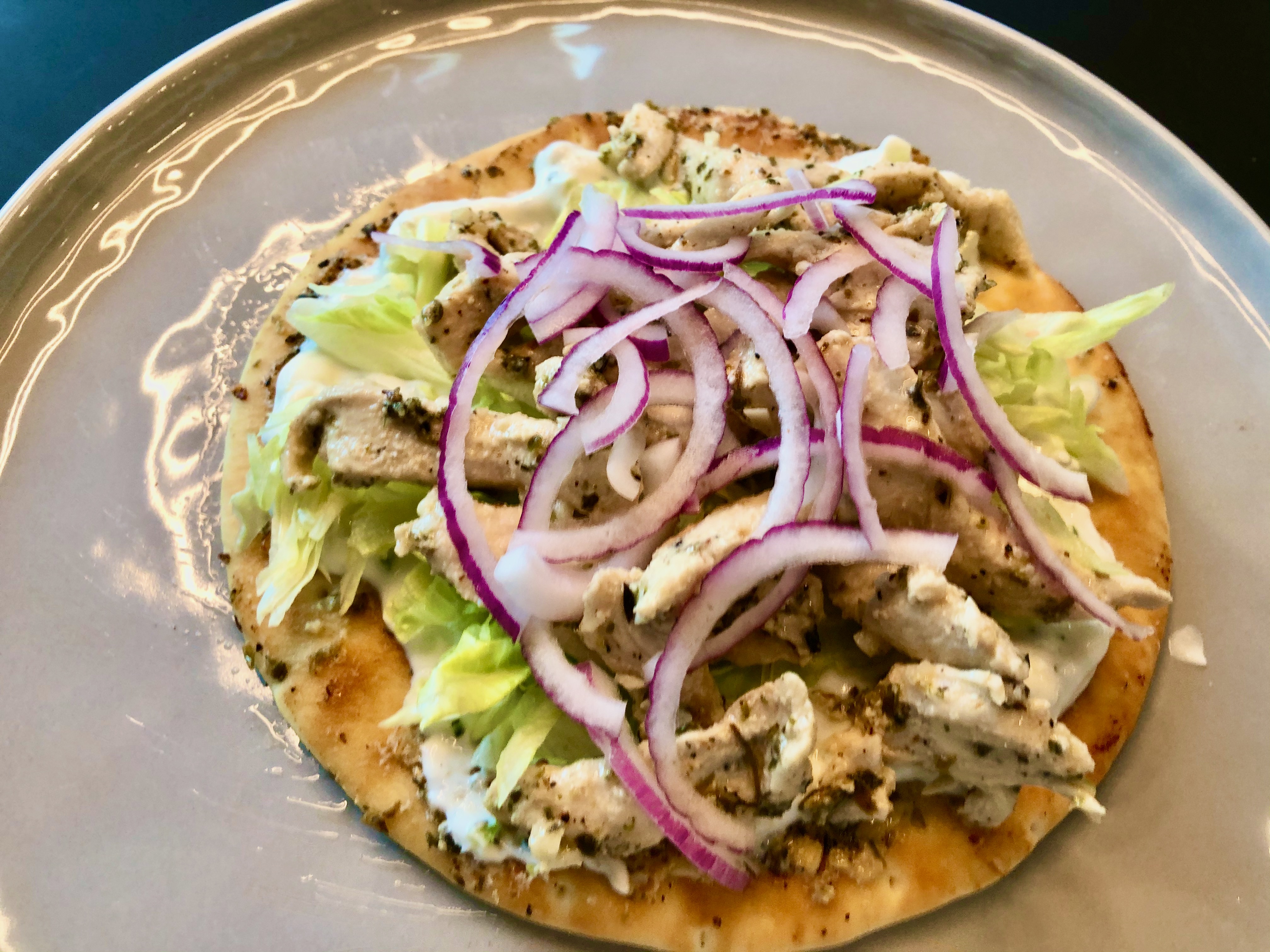 Greek chicken gyros