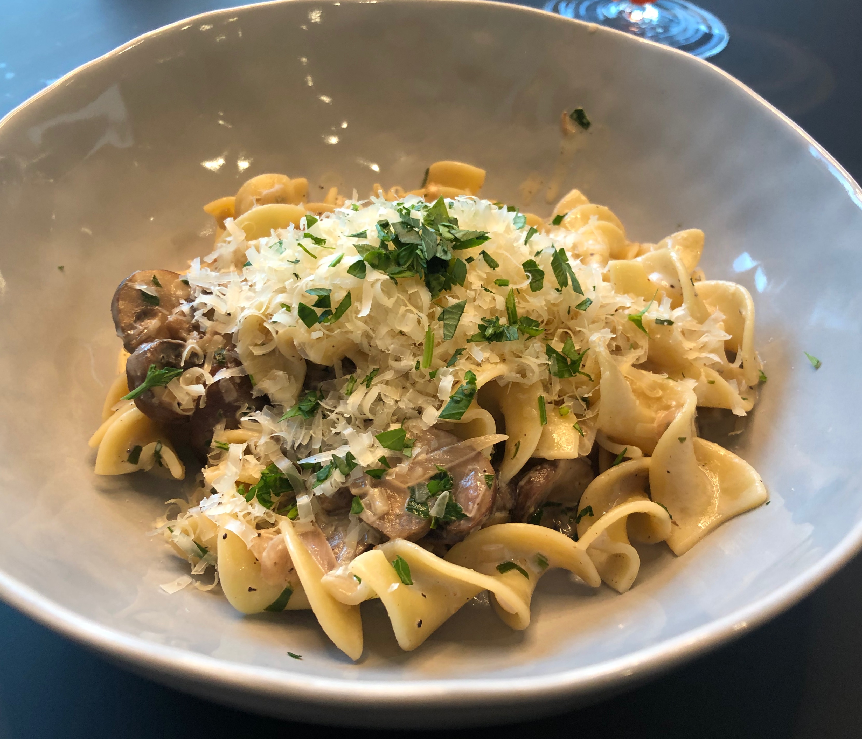 Mushroom Pasta with Sherry Cream Sauce