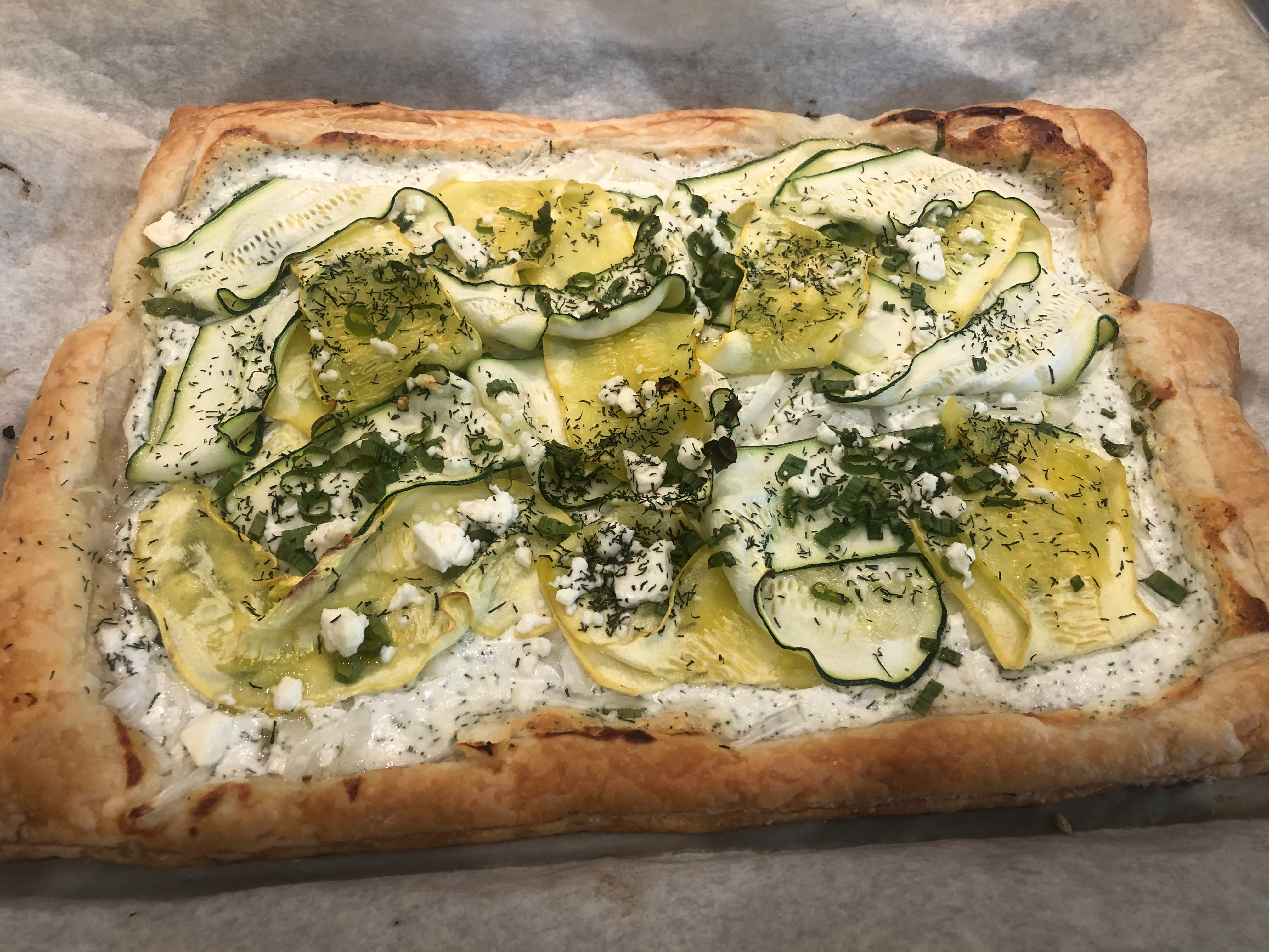 Greek-Inspired Summer Squash Tart