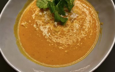 Sweet Potato Coconut Curry Soup