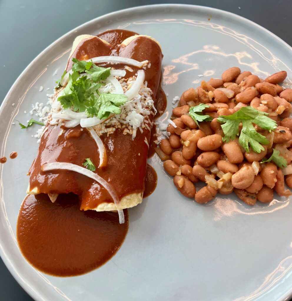 red mole enchiladas