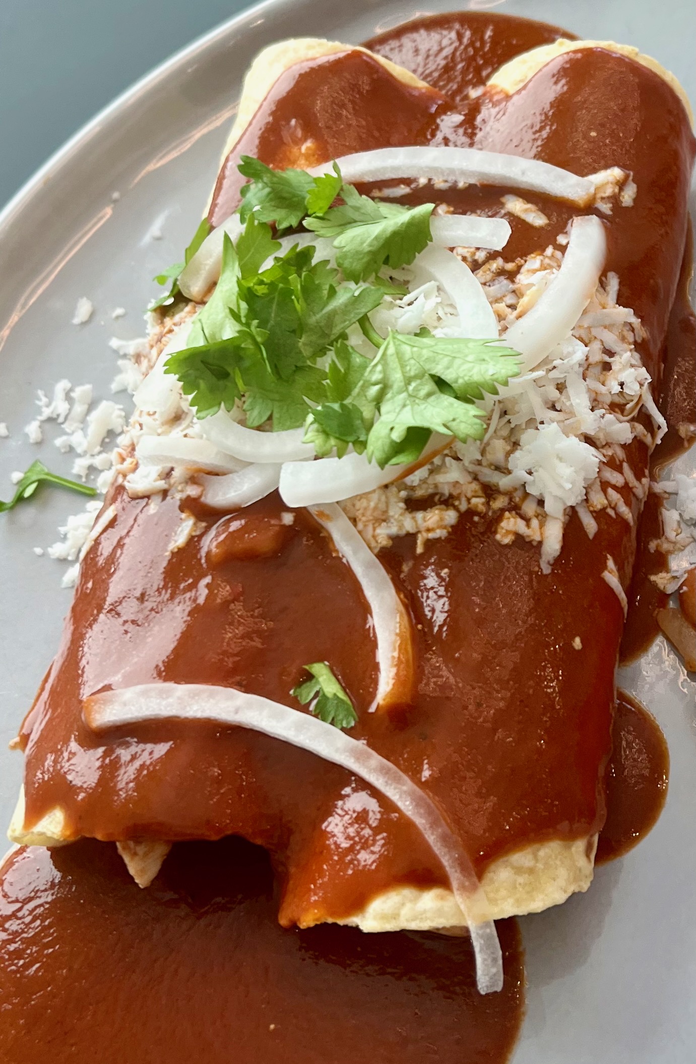 red mole enchiladas